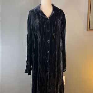 DAVID DART 3 piece navy velvet suit. Tunic, skirt and pants- read for sizing
